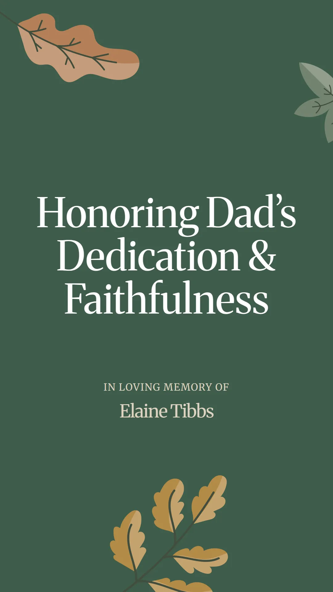 Honoring Dad’s Dedication and Faithfulness