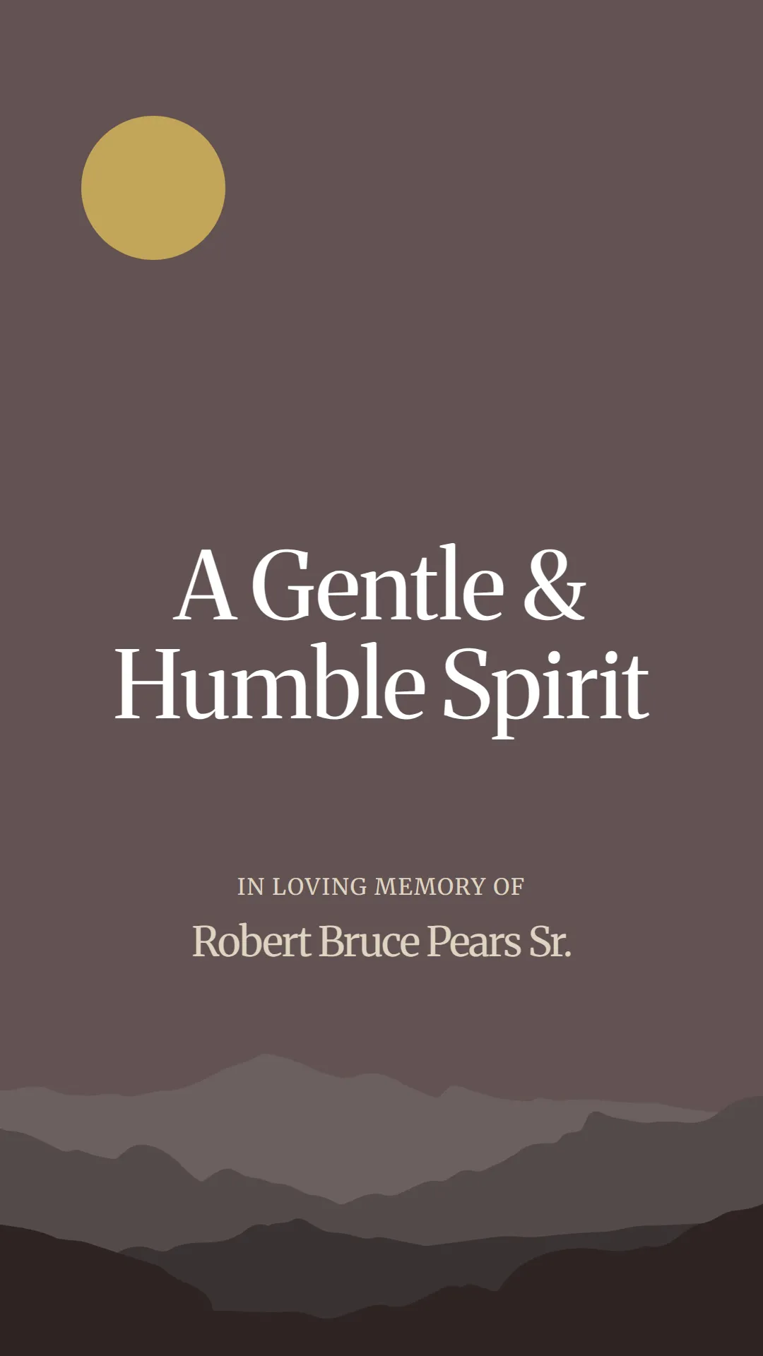 A Gentle and Humble Spirit