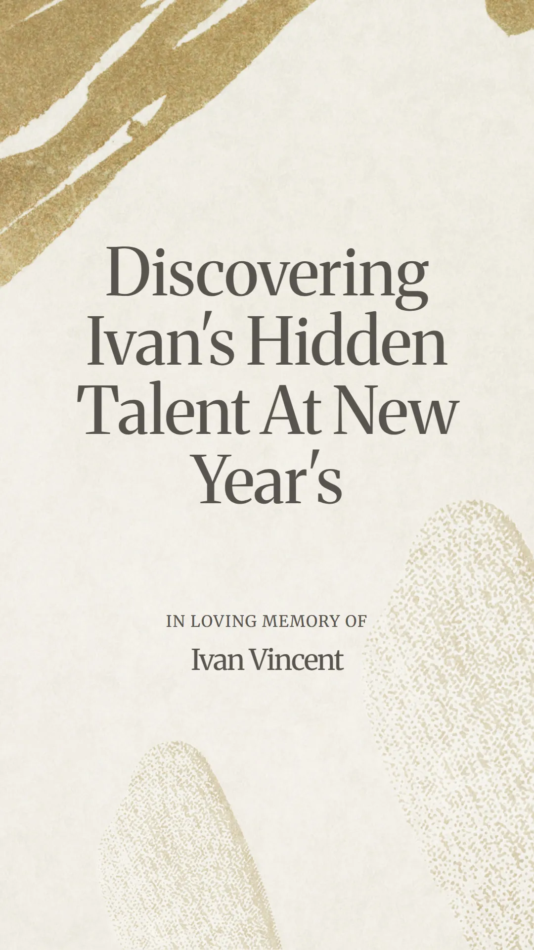 Discovering Ivan's Hidden Talent At New Year's