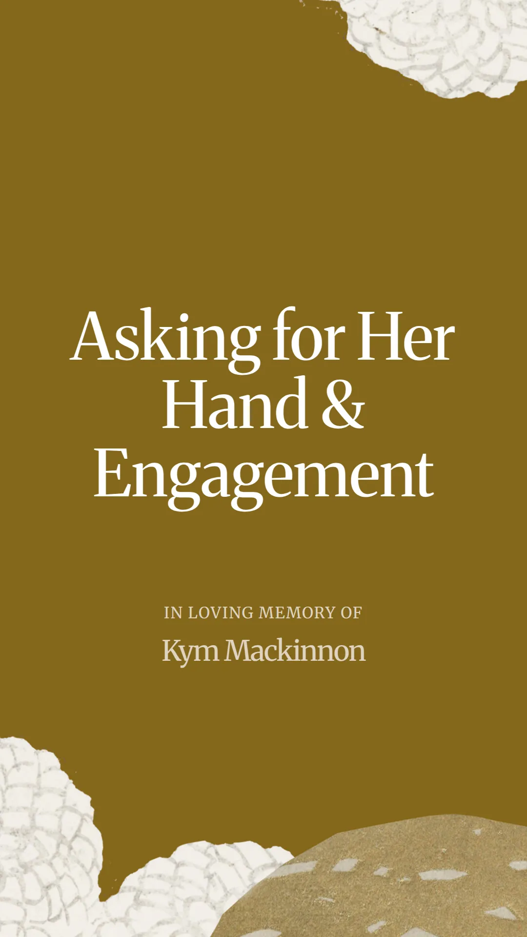 Asking for Her Hand and Engagement