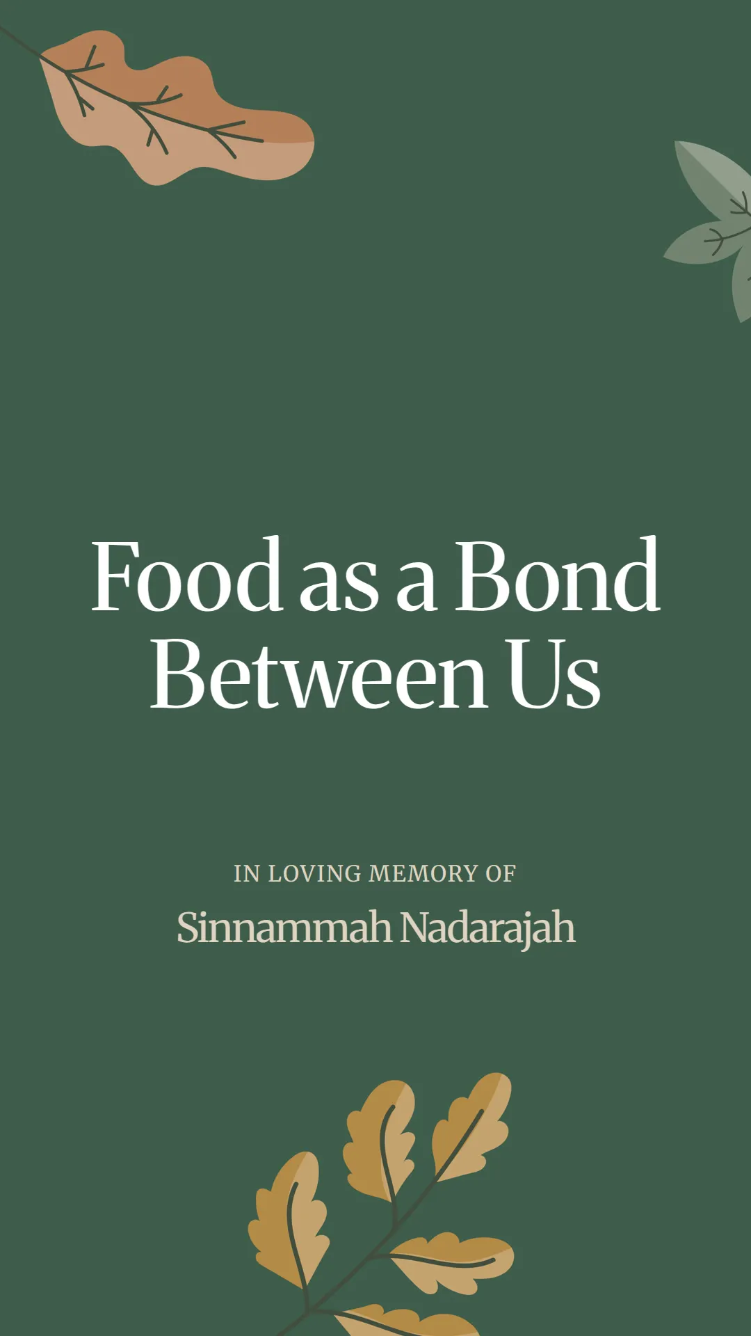Food as a Bond Between Us