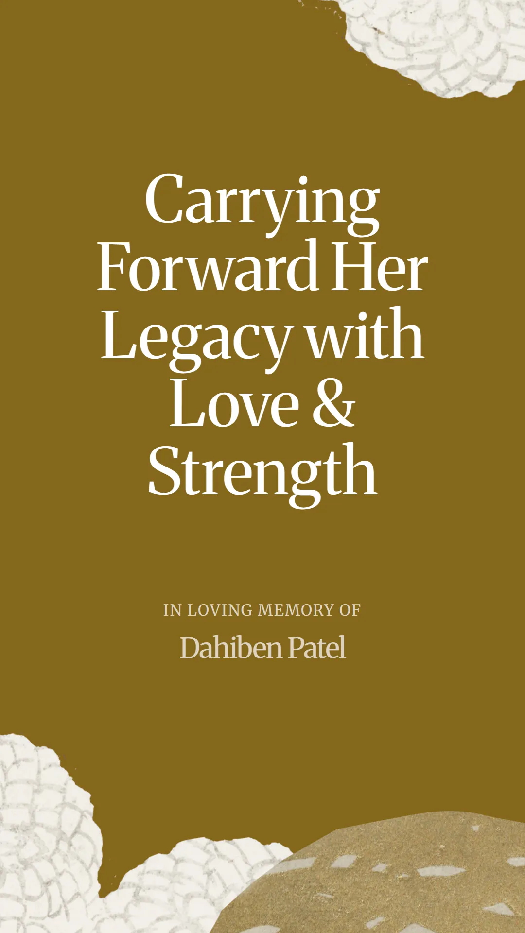 Carrying Forward Her Legacy with Love and Strength