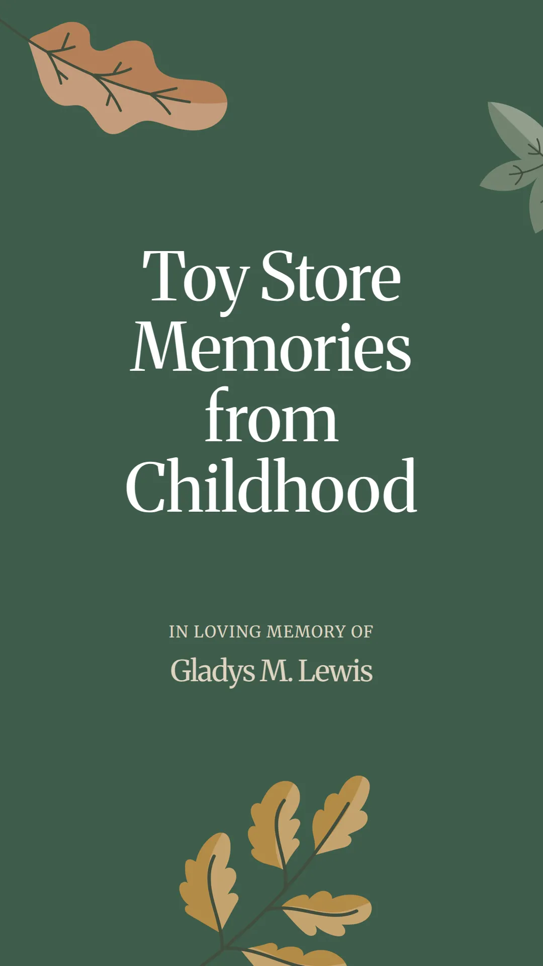 Toy Store Memories from Childhood