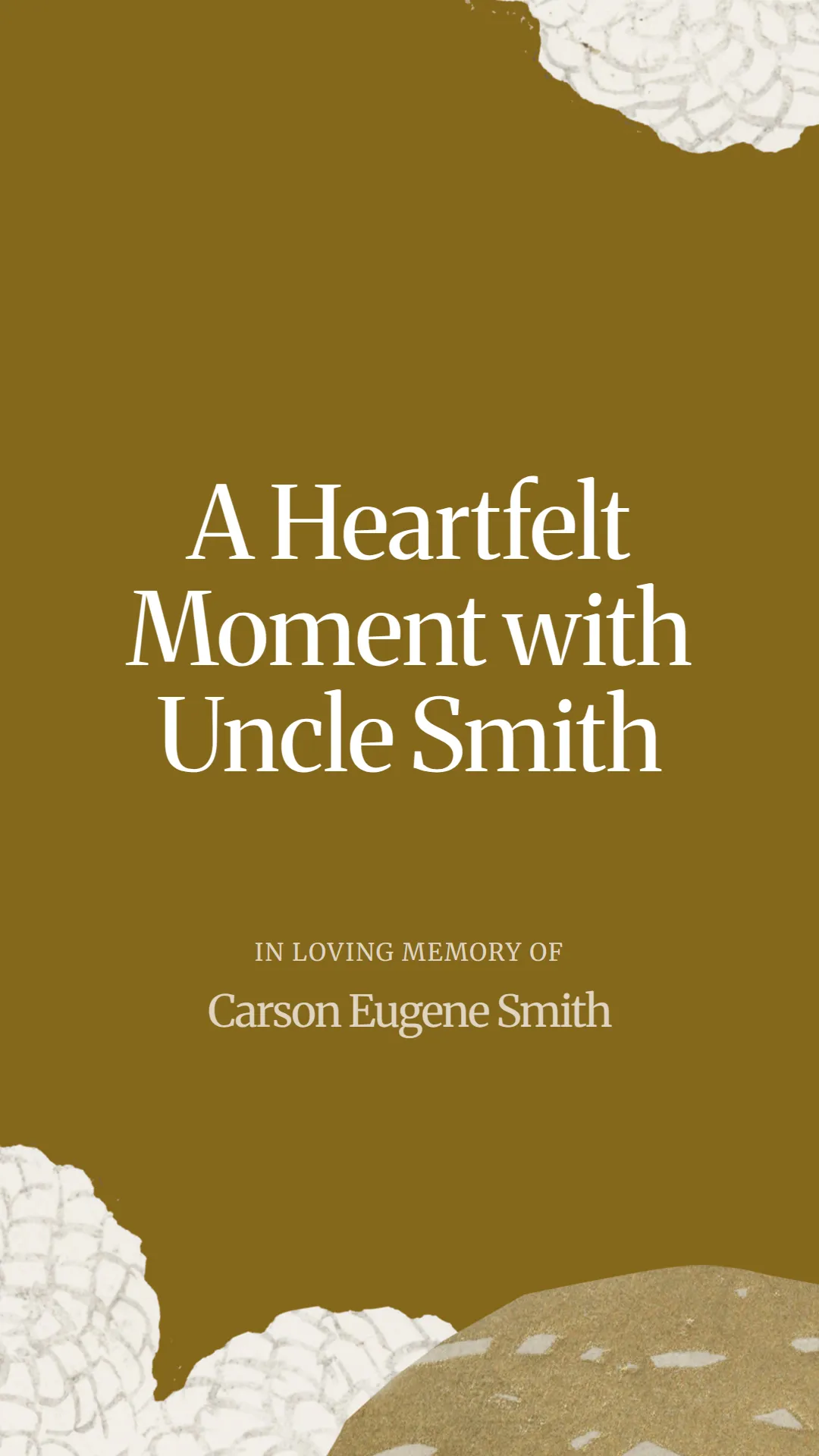 A Heartfelt Moment with Uncle Smith