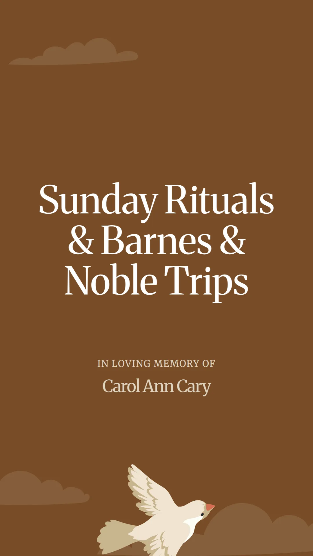Sunday Rituals and Barnes & Noble Trips