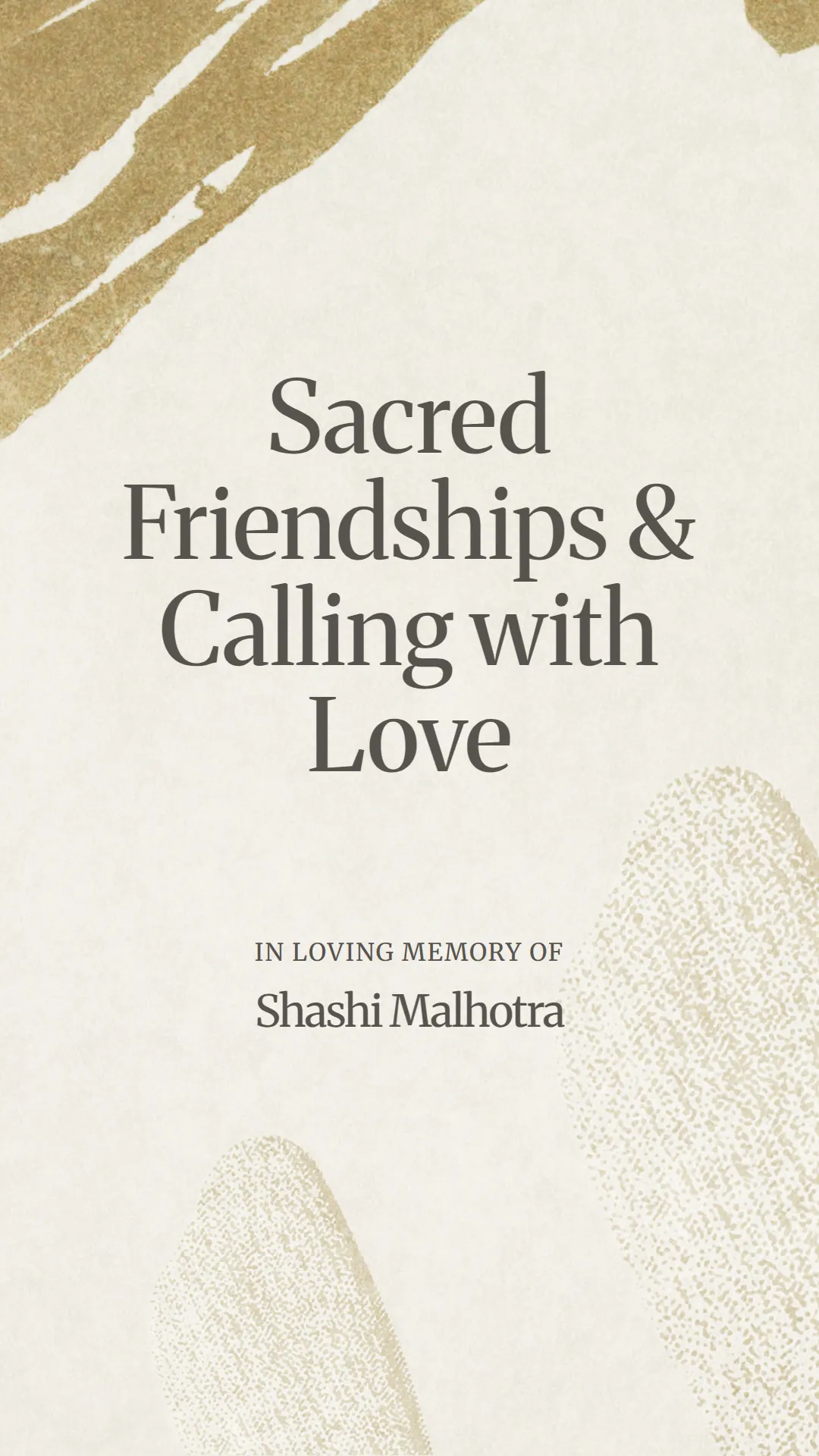 Sacred Friendships and Calling with Love