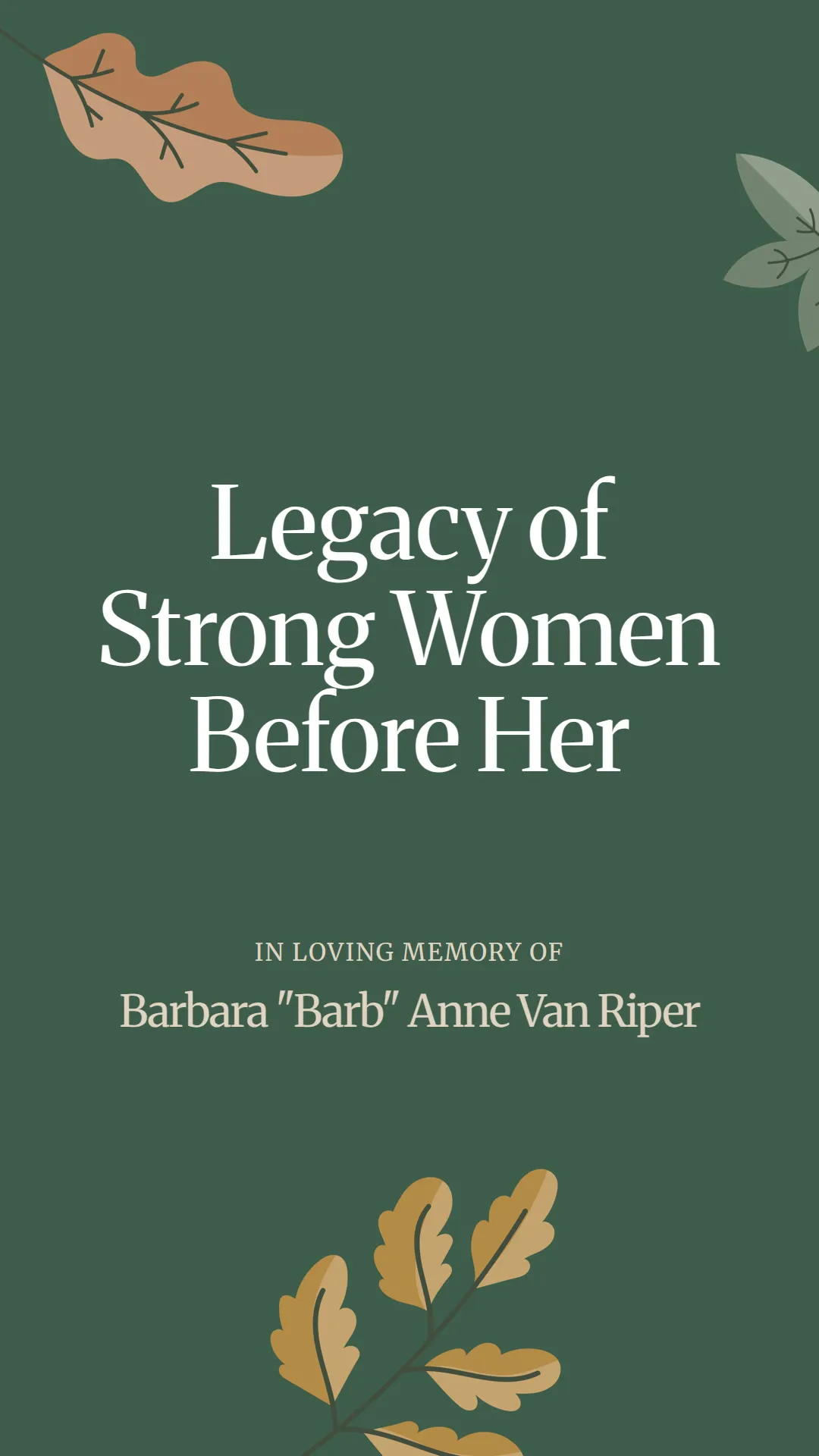 Legacy of Strong Women Before Her