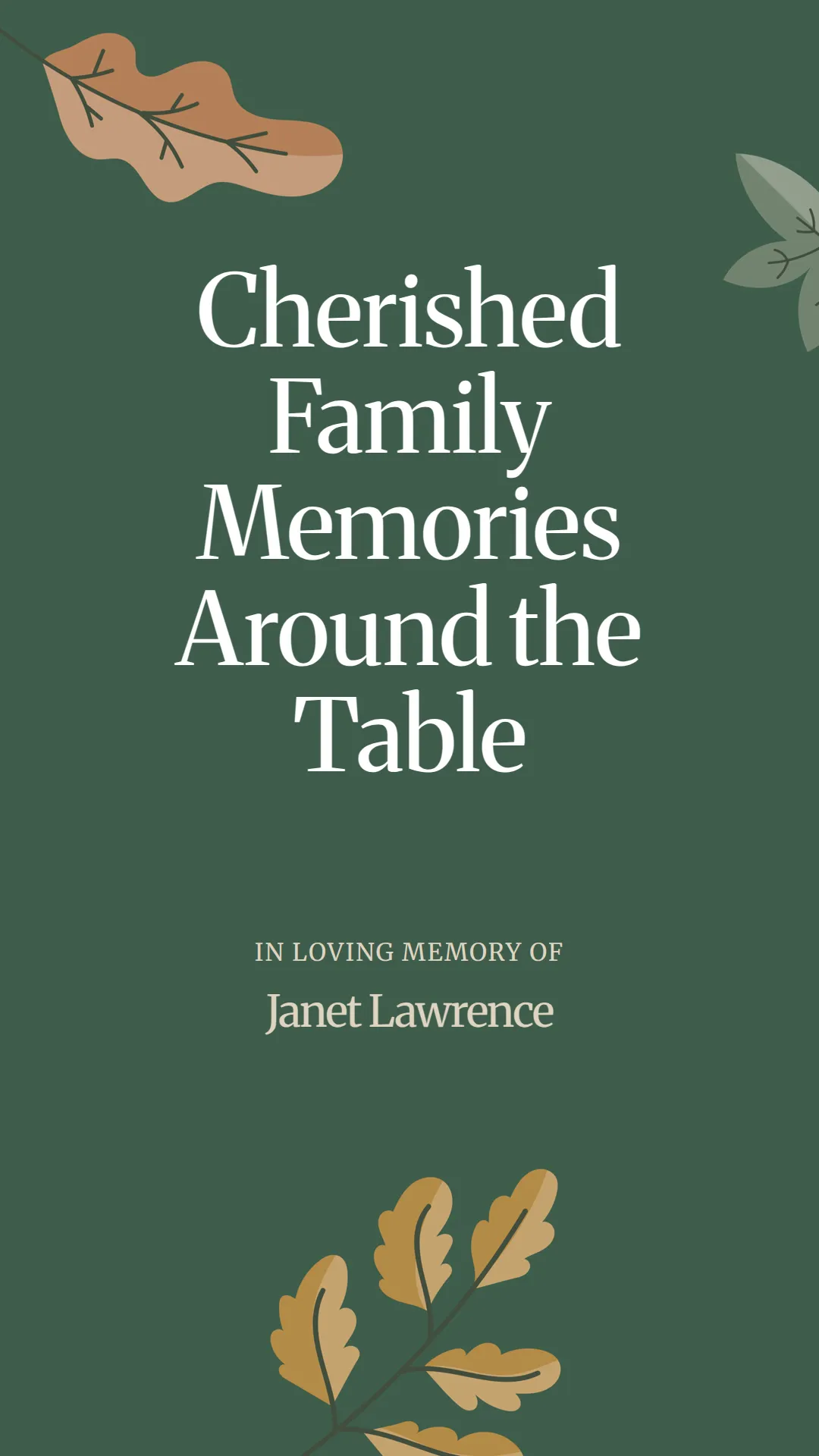 Cherished Family Memories Around the Table