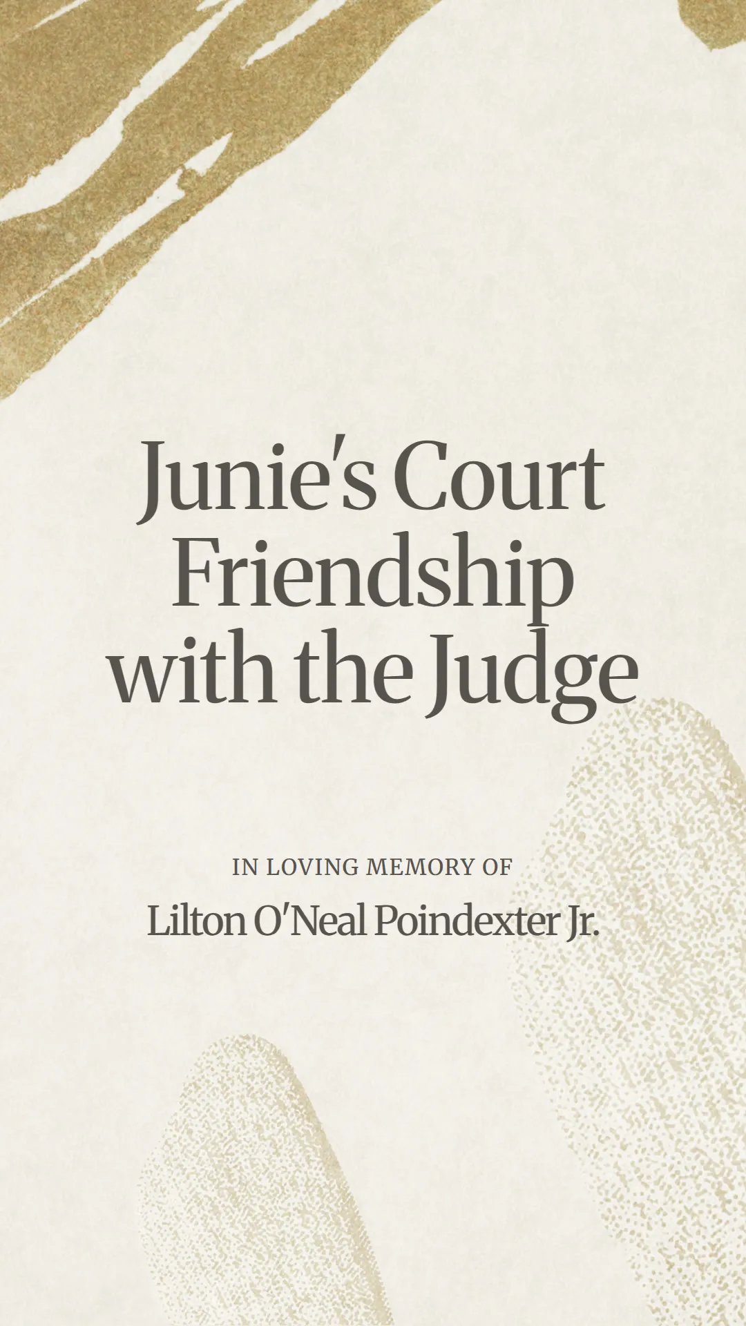 Junie's Court Friendship with the Judge
