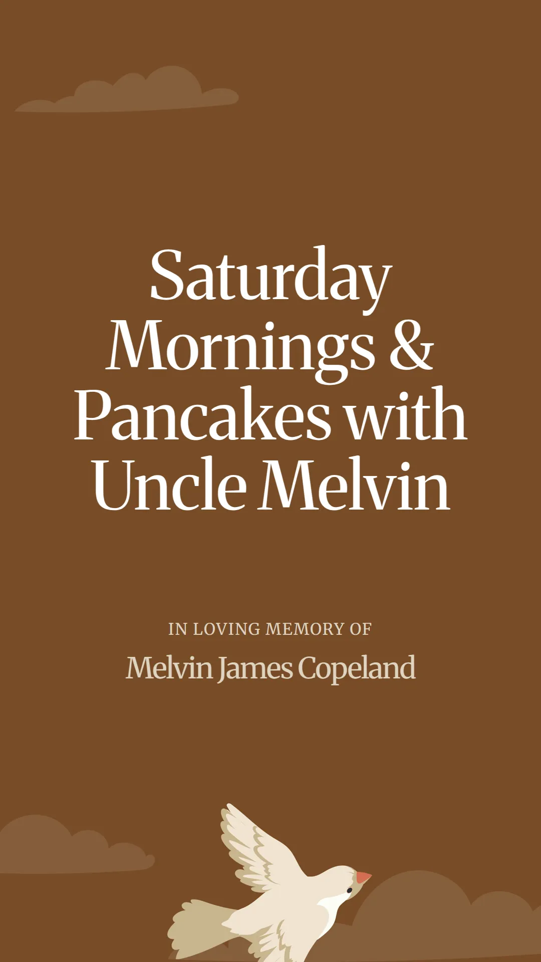 Saturday Mornings and Pancakes with Uncle Melvin