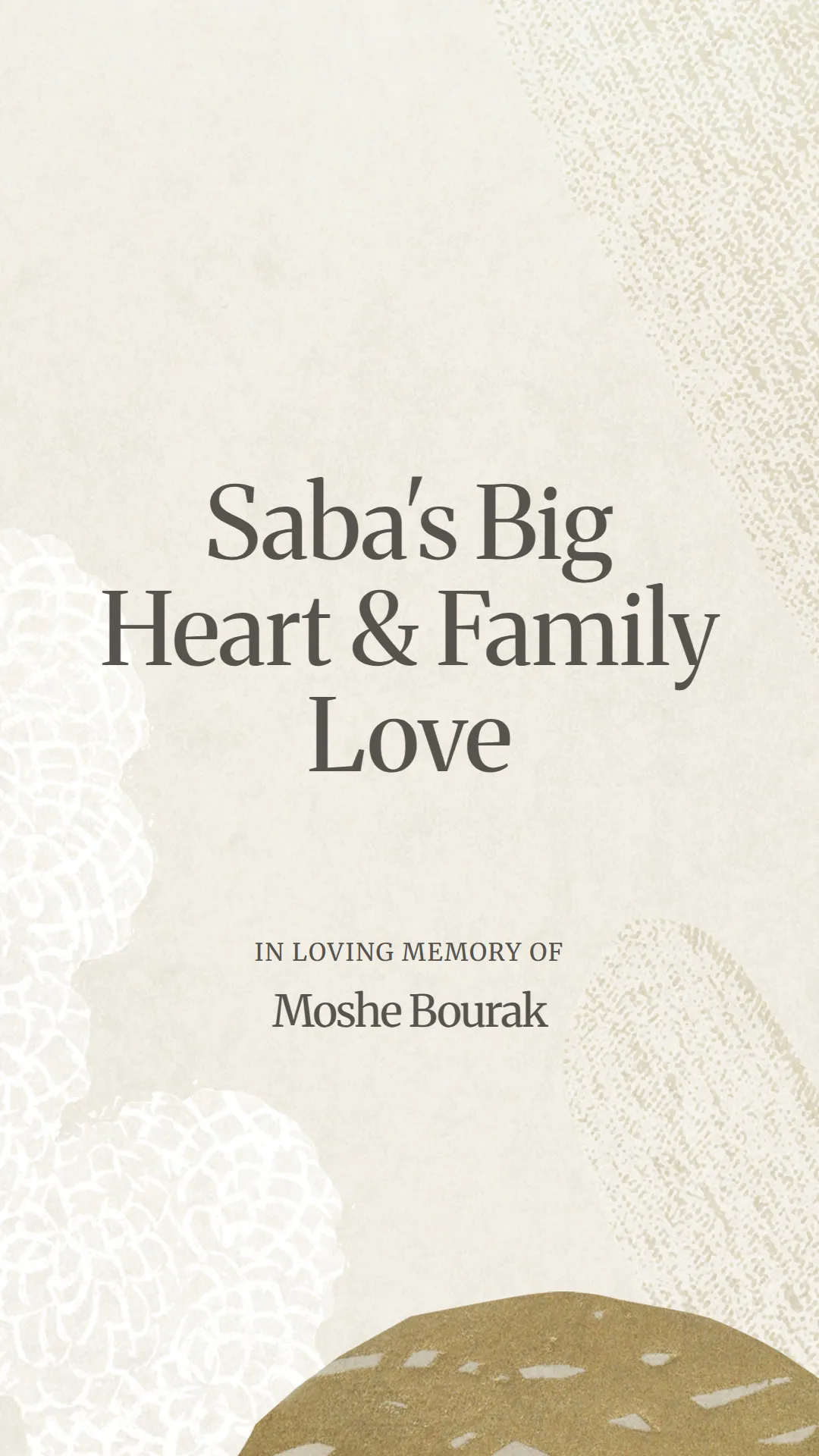 Saba's Big Heart and Family Love
