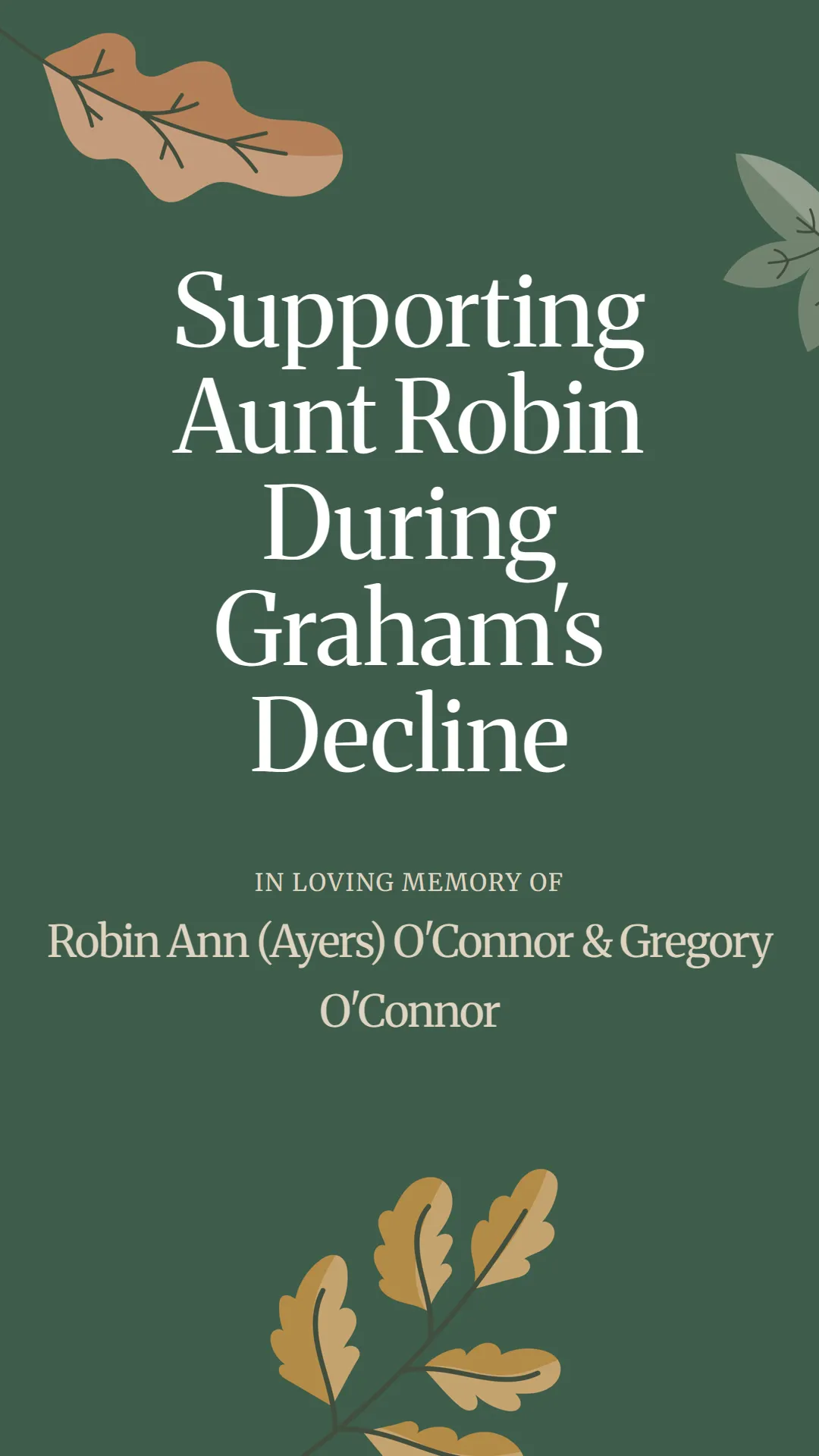 Supporting Aunt Robin During Graham's Decline