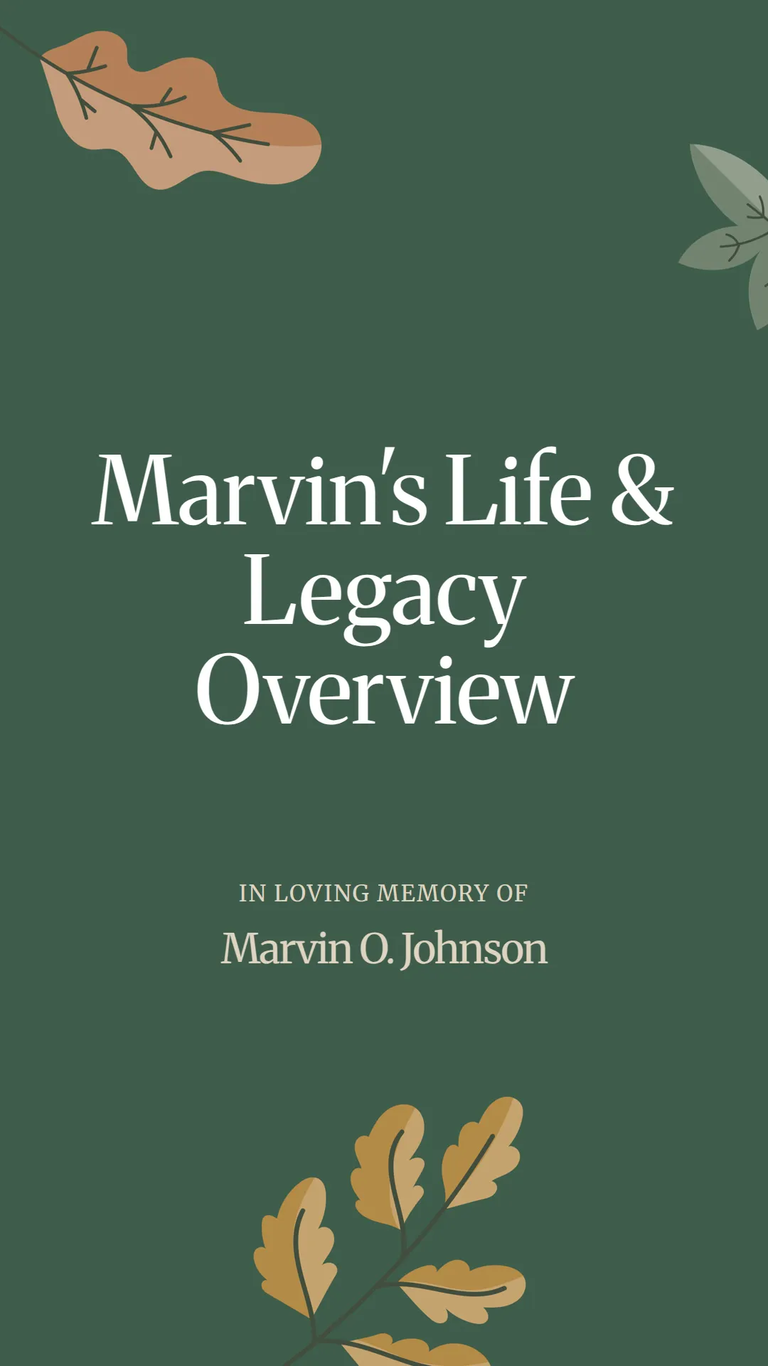 Marvin's Life and Legacy Overview