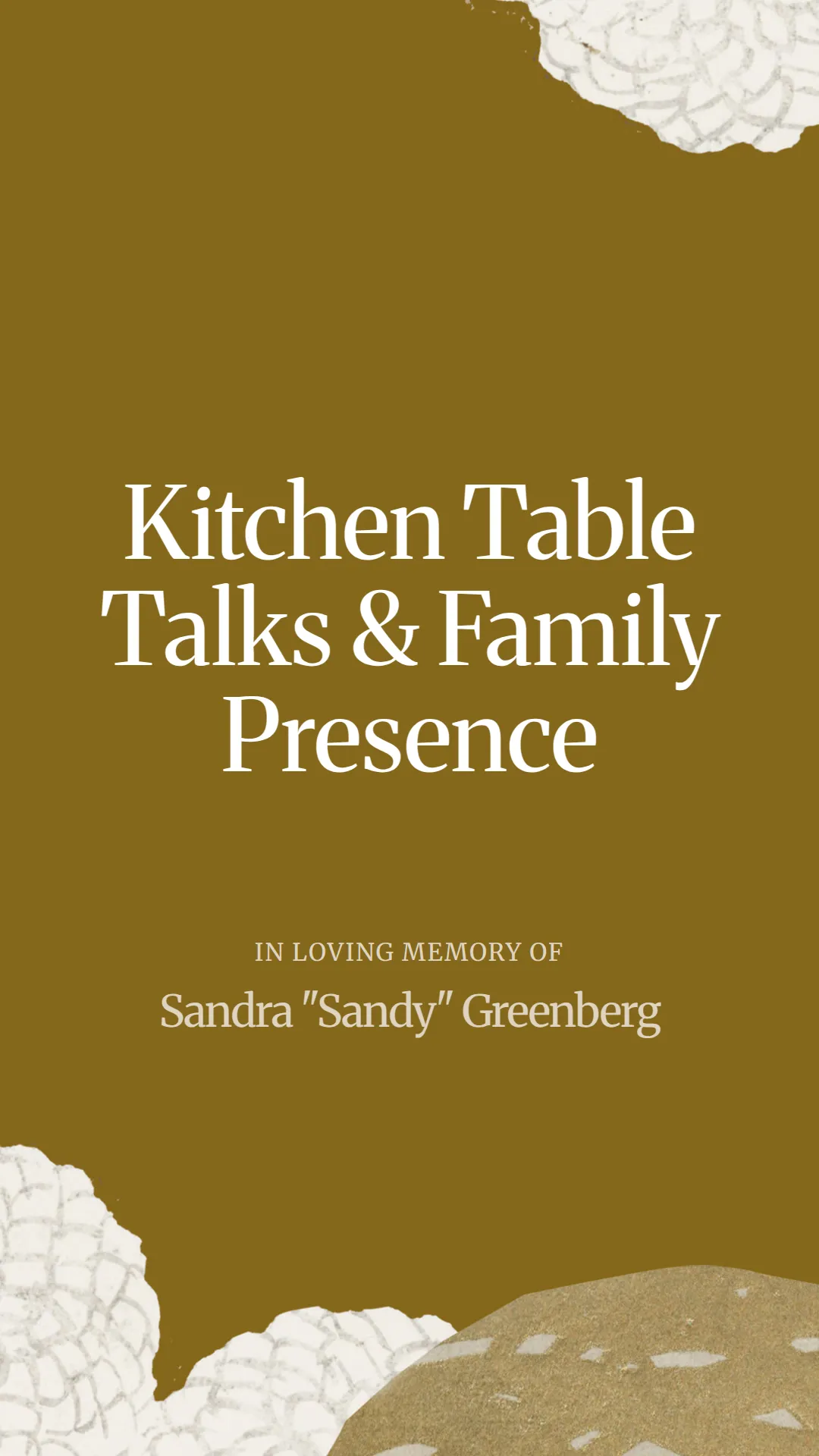 Kitchen Table Talks and Family Presence