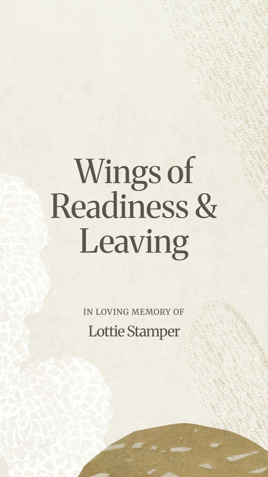 Wings of Readiness and Leaving