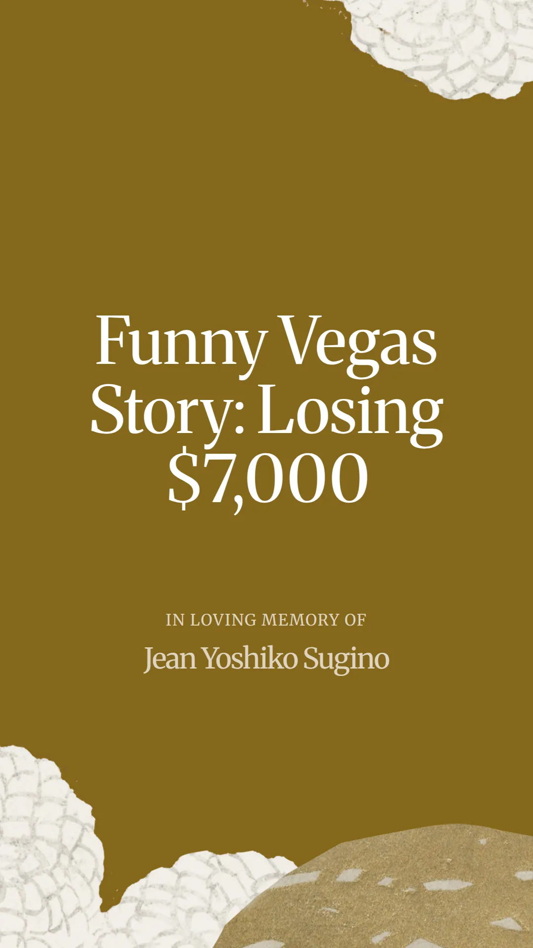 Funny Vegas Story: Losing $7,000
