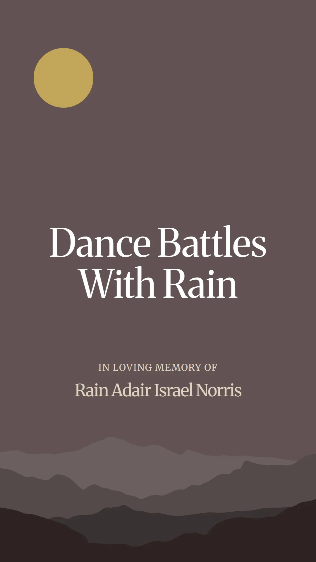 Dance Battles With Rain