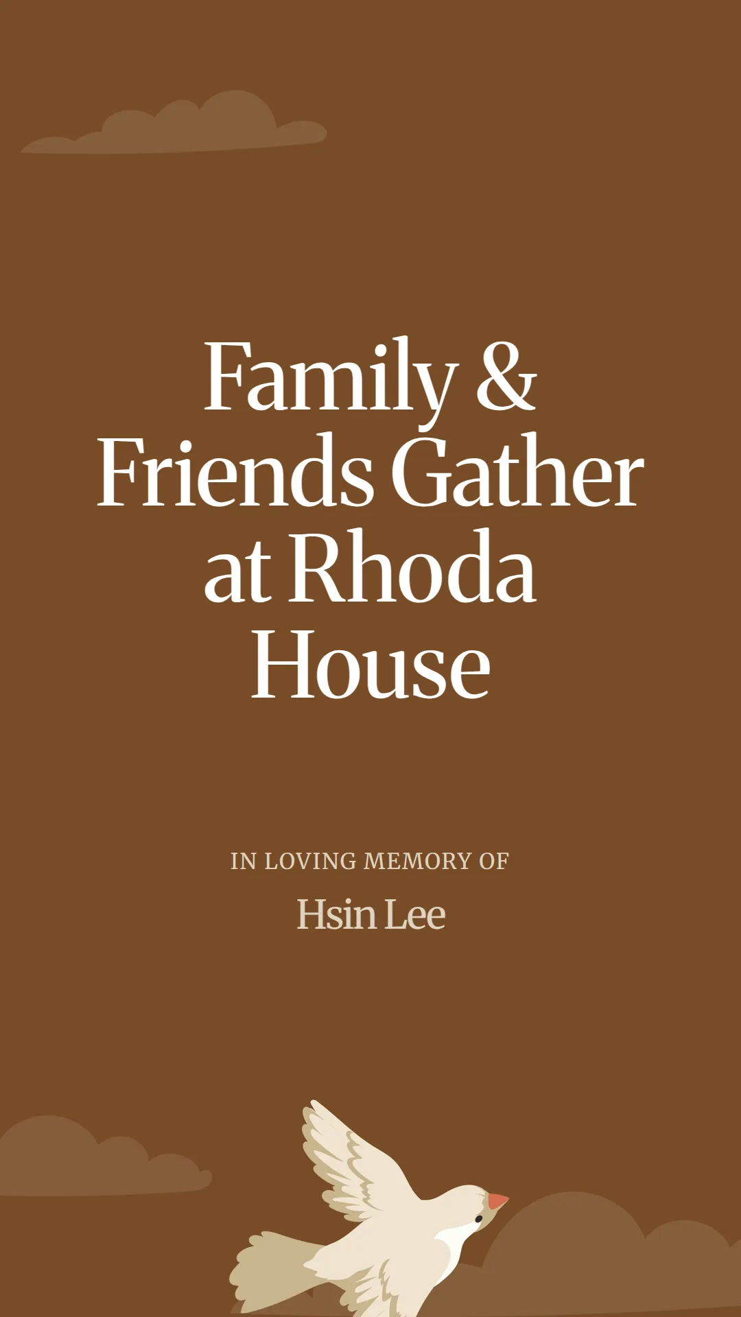 Family and Friends Gather at Rhoda House