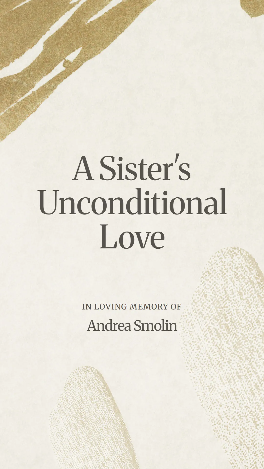 A Sister's Unconditional Love