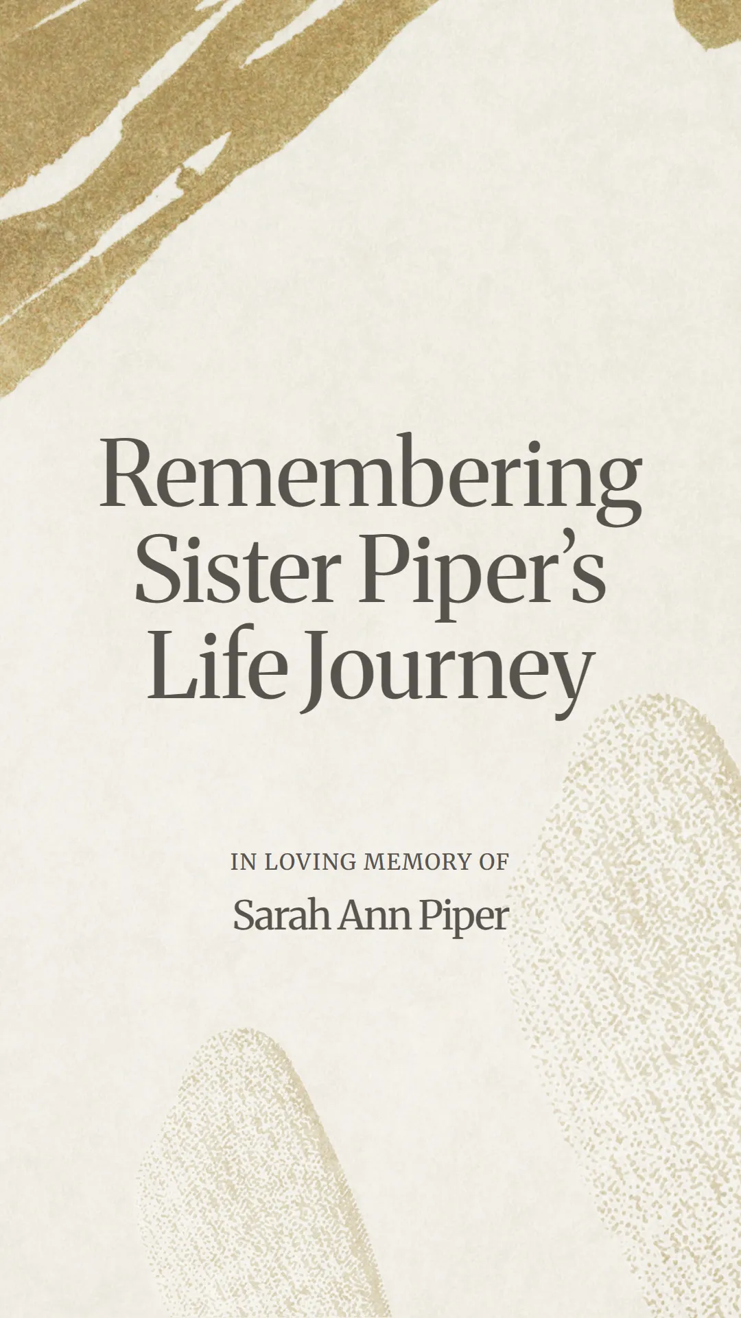 Remembering Sister Piper’s Life Journey