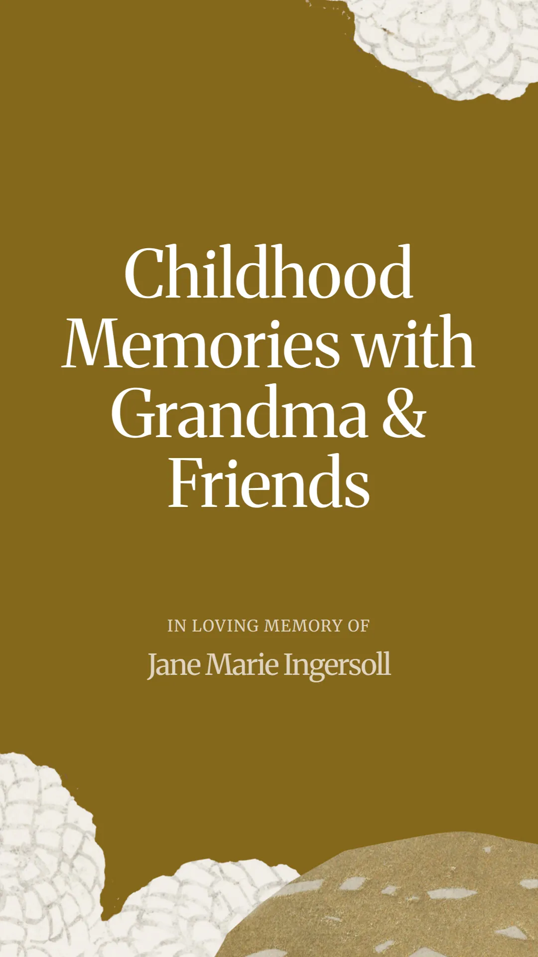 Childhood Memories with Grandma and Friends