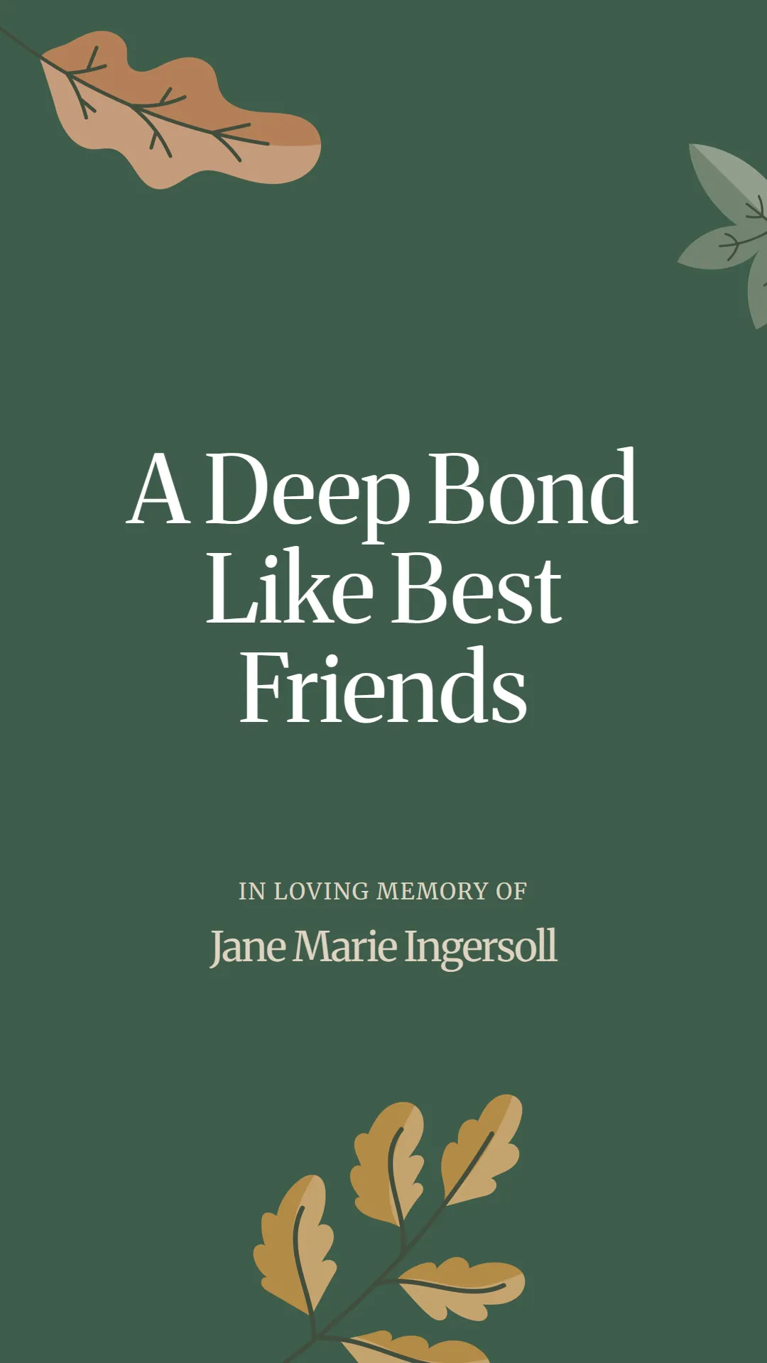 A Deep Bond Like Best Friends
