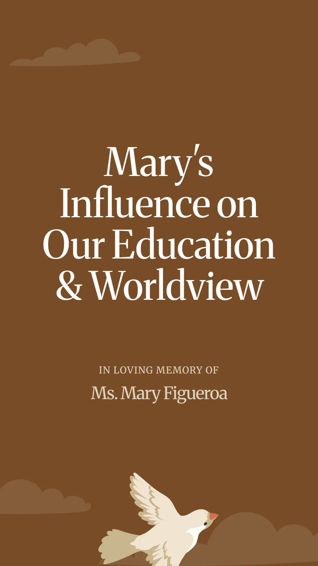 Mary's Influence on Our Education and Worldview