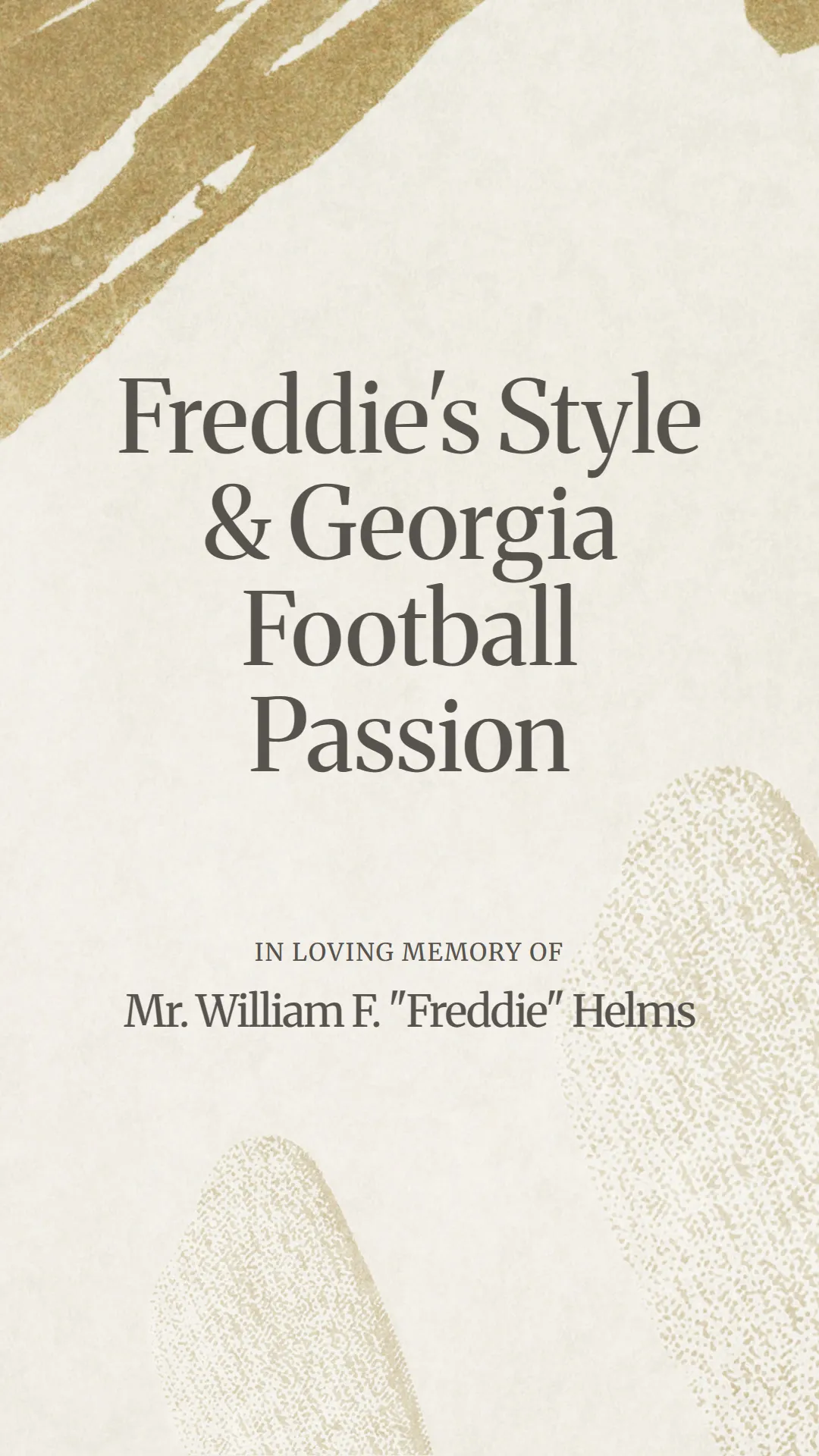 Freddie's Style and Georgia Football Passion