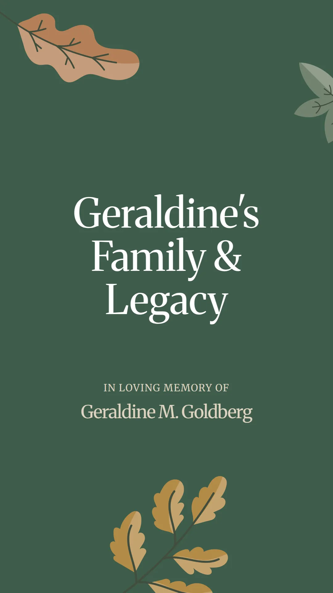 Geraldine's Family and Legacy