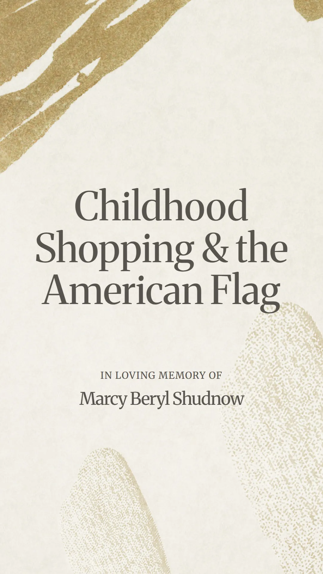 Childhood Shopping and the American Flag