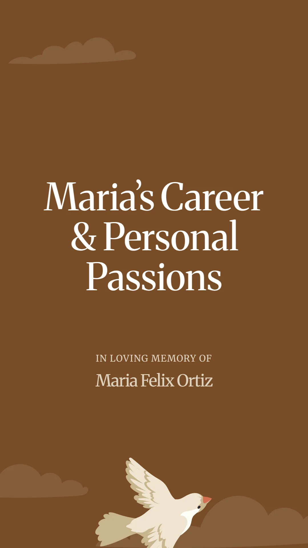 Maria’s Career and Personal Passions