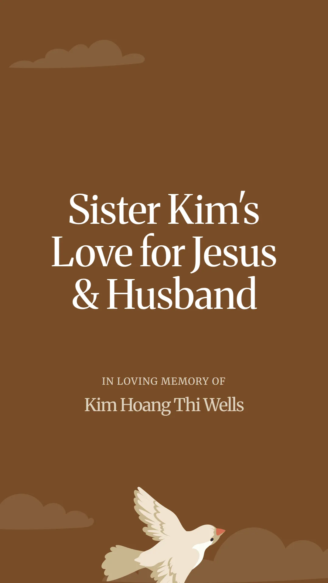 Sister Kim's Love for Jesus and Husband