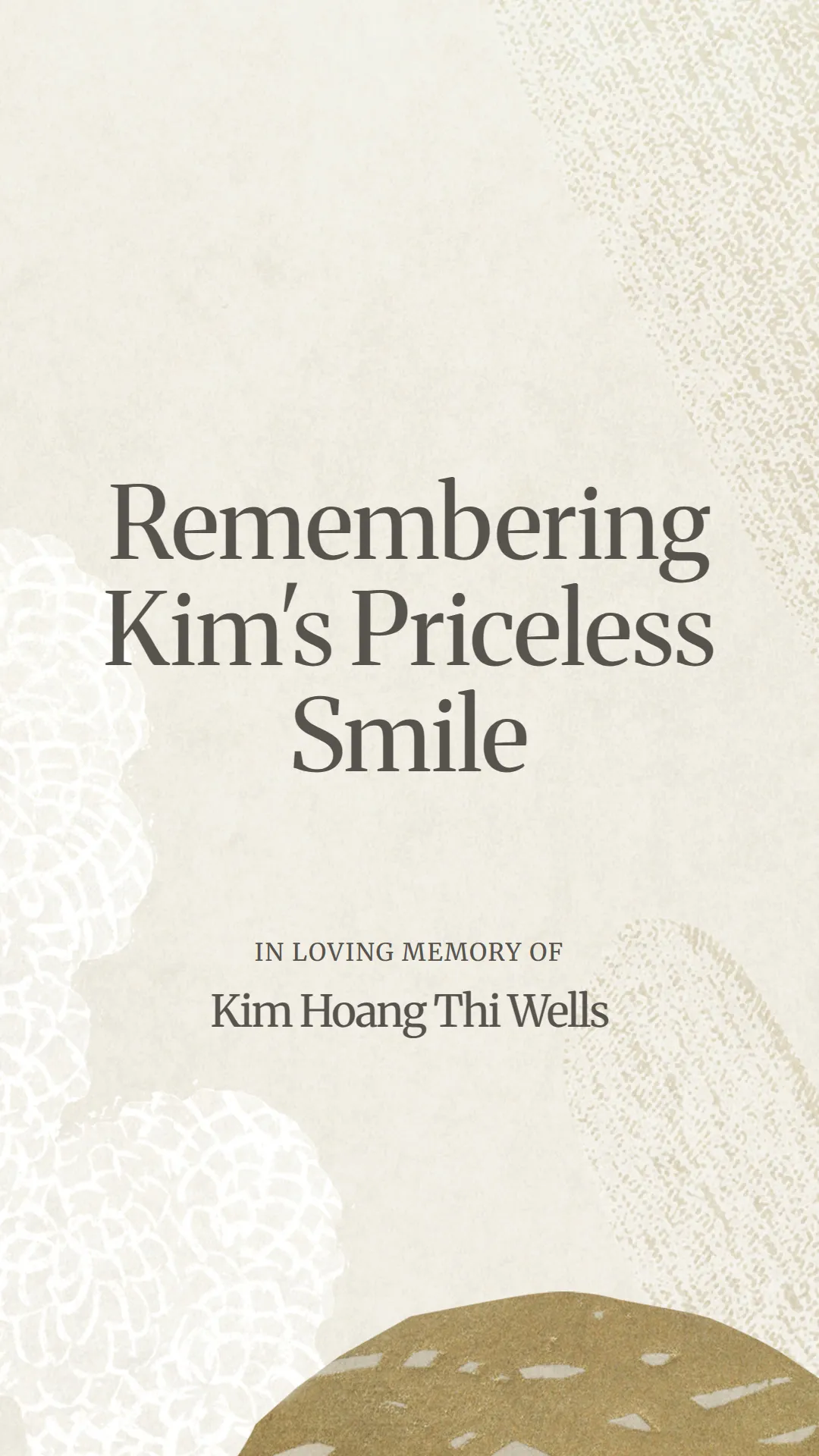 Remembering Kim's Priceless Smile