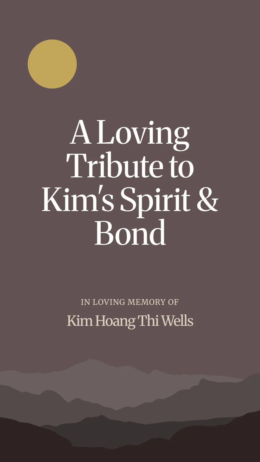 A Loving Tribute to Kim's Spirit and Bond