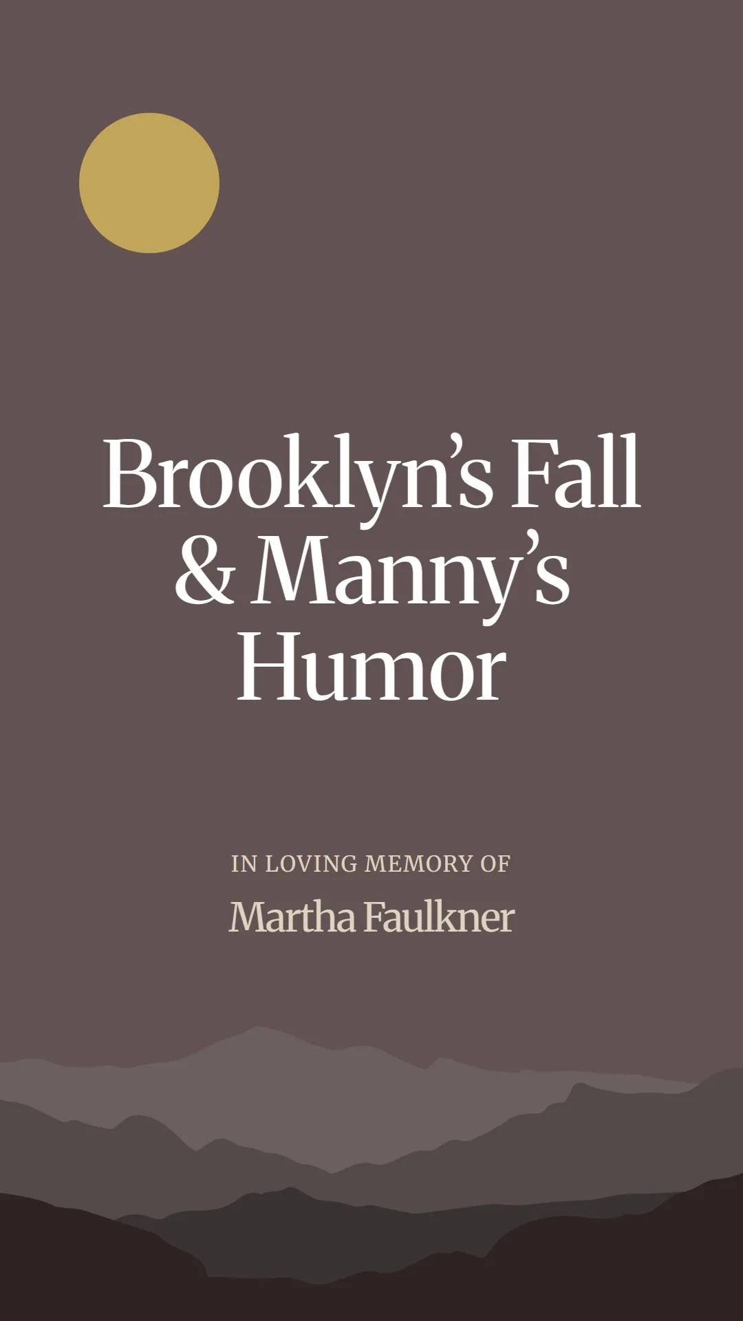 Brooklyn’s Fall and Manny’s Humor