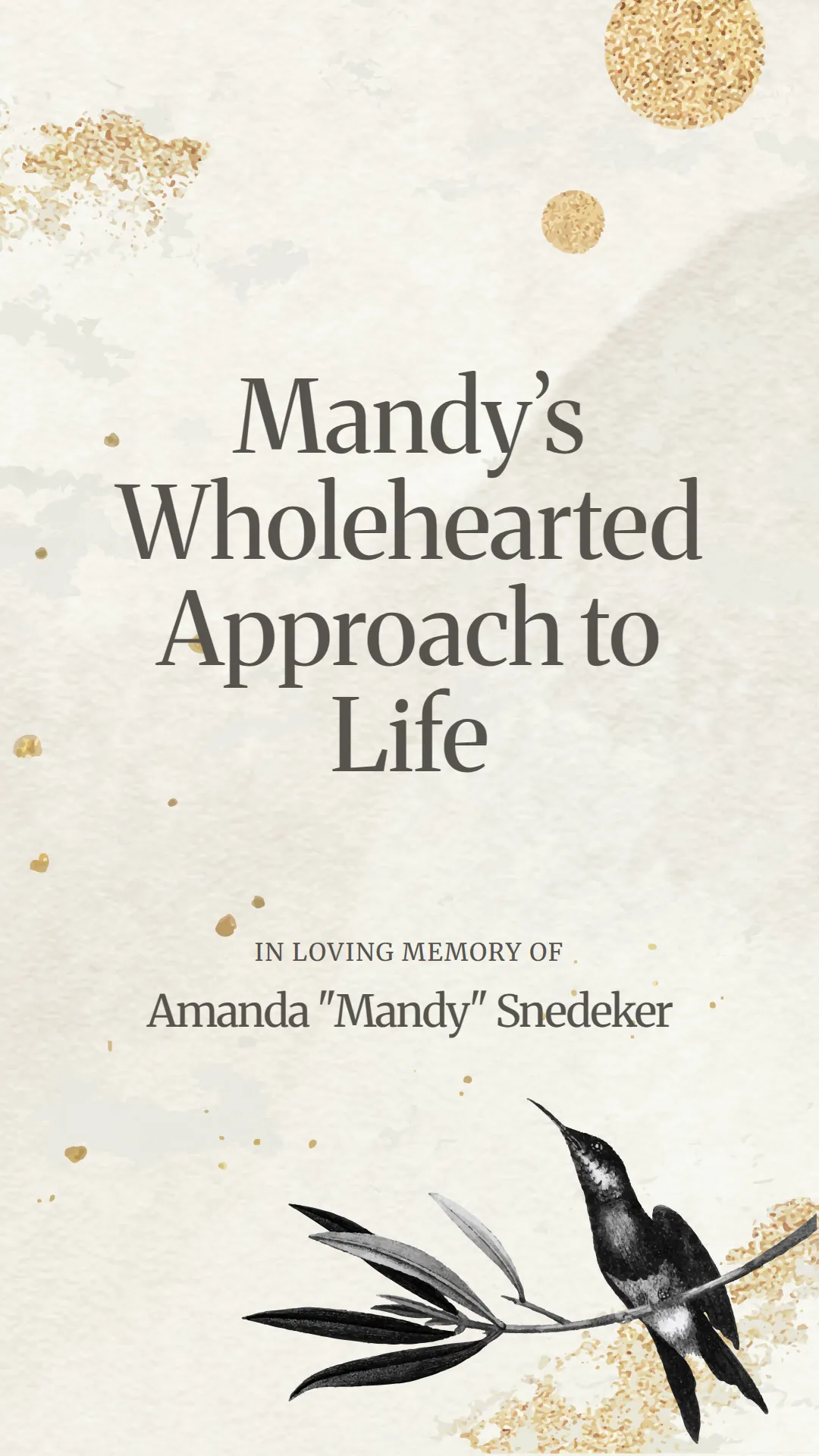 Mandy’s Wholehearted Approach to Life