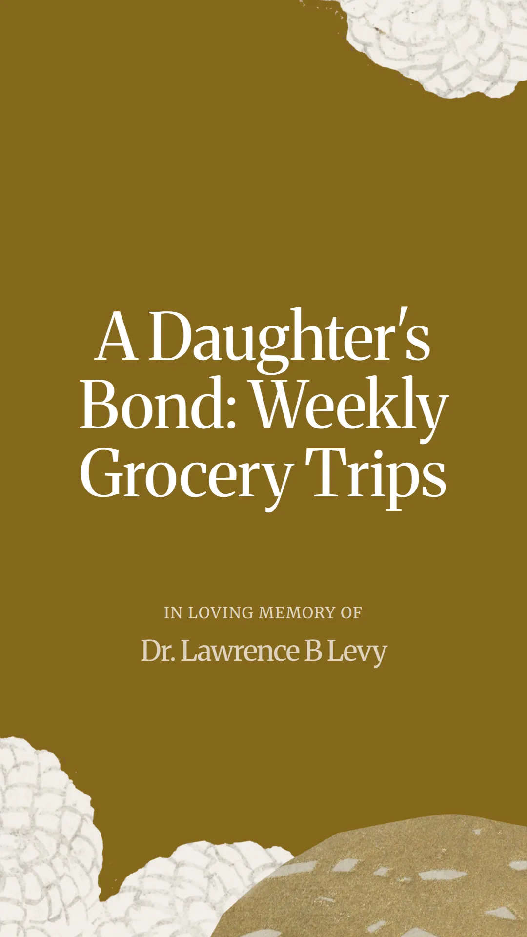 A Daughter's Bond: Weekly Grocery Trips