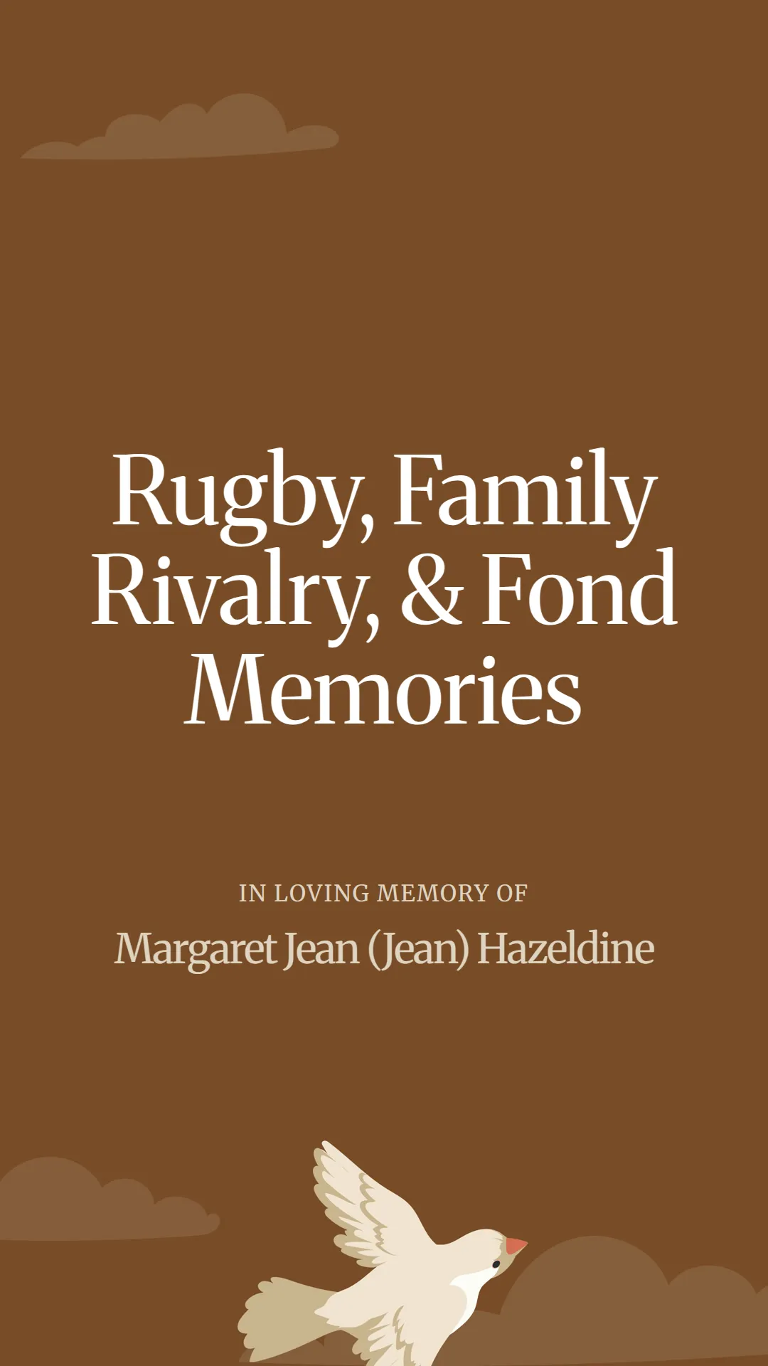 Rugby, Family Rivalry, and Fond Memories