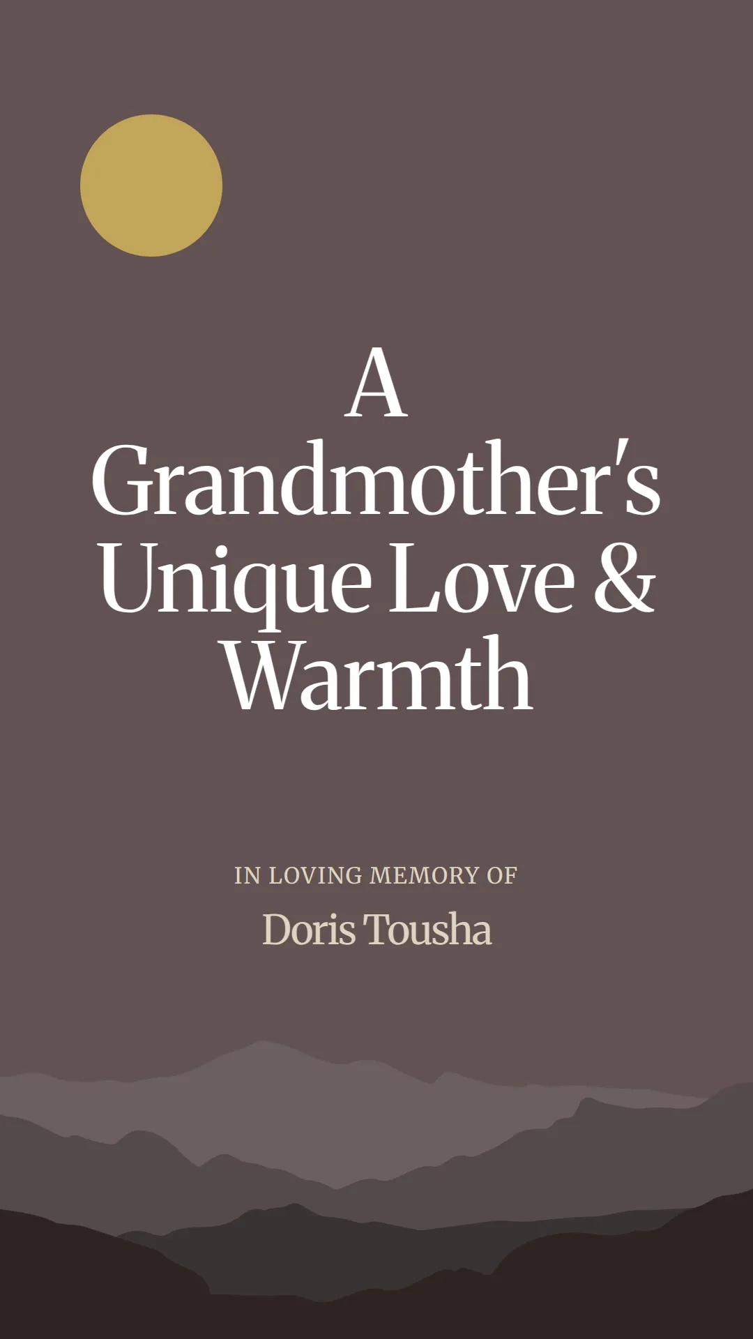 A Grandmother's Unique Love and Warmth