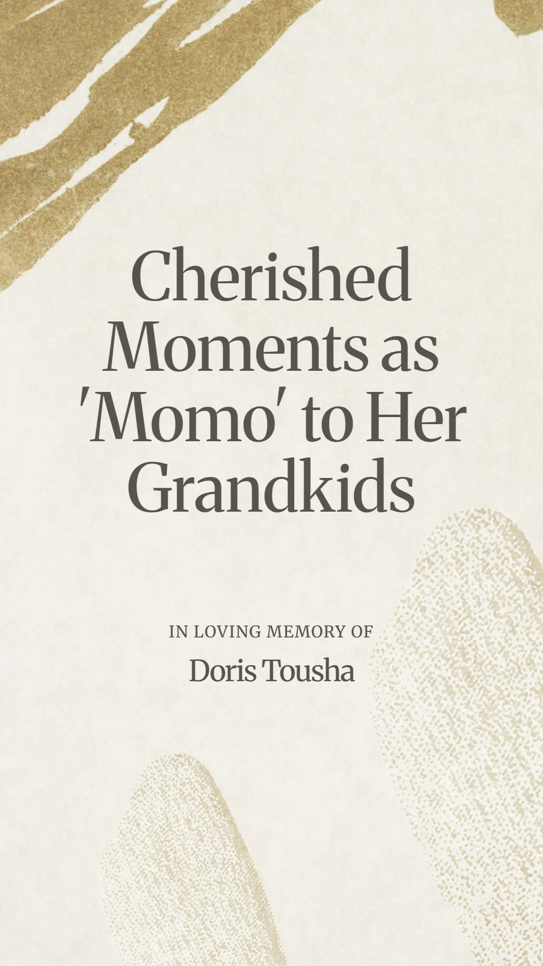 Cherished Moments as 'Momo' to Her Grandkids