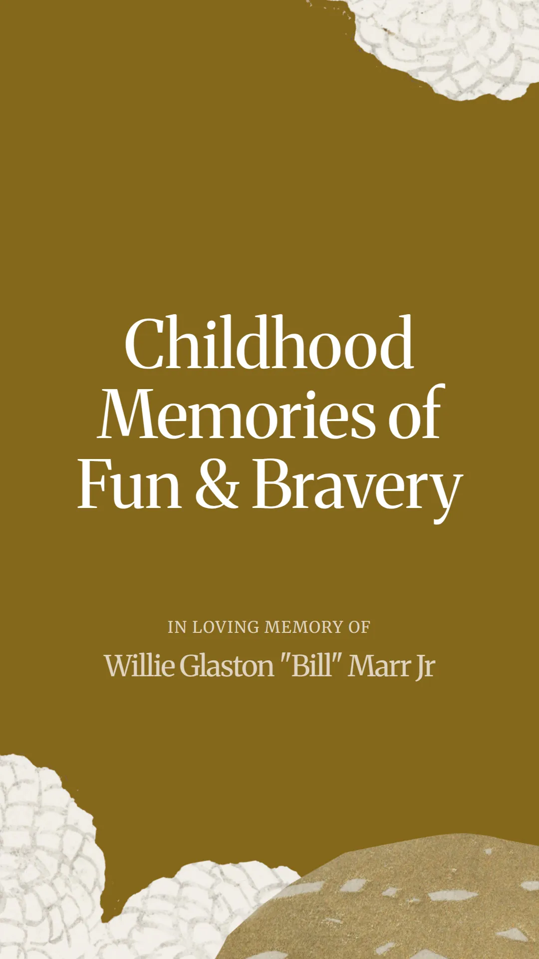 Childhood Memories of Fun and Bravery