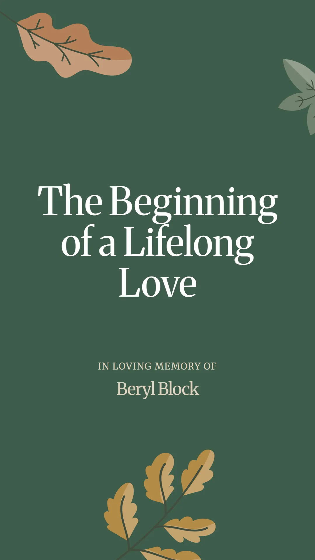 The Beginning of a Lifelong Love