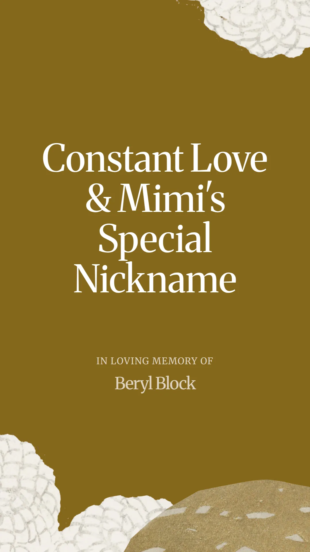 Constant Love and Mimi's Special Nickname