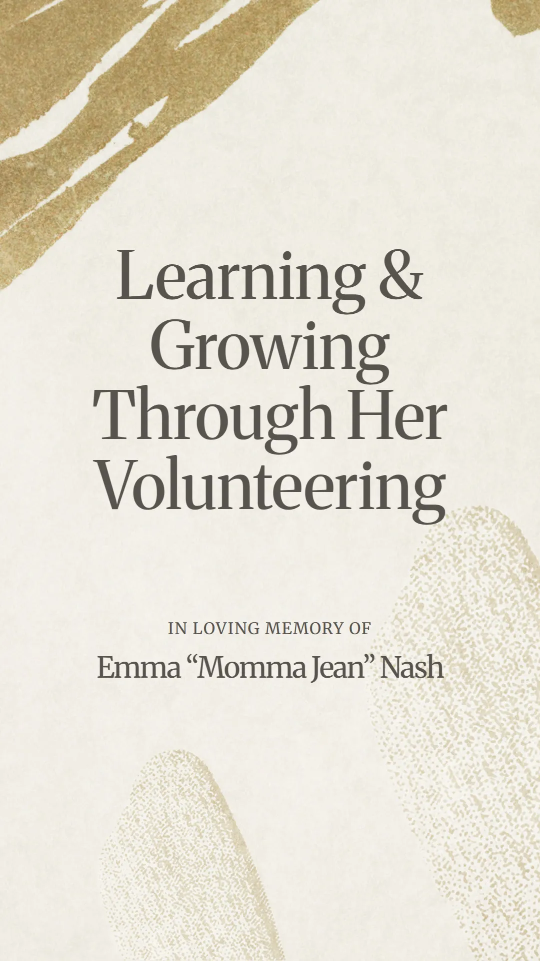 Learning and Growing Through Her Volunteering