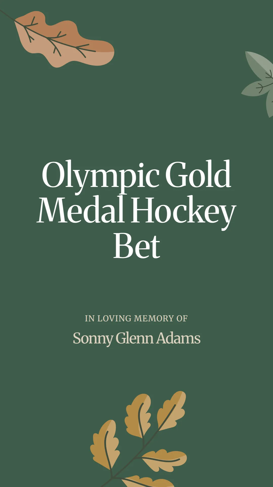 Olympic Gold Medal Hockey Bet