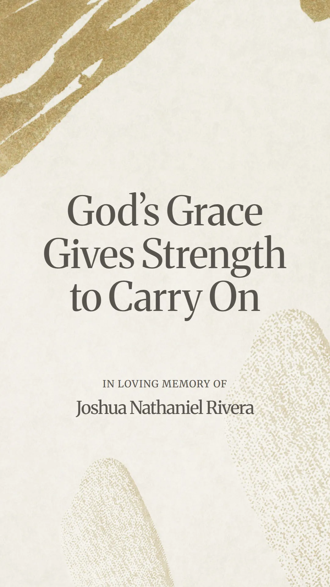 God’s Grace Gives Strength to Carry On