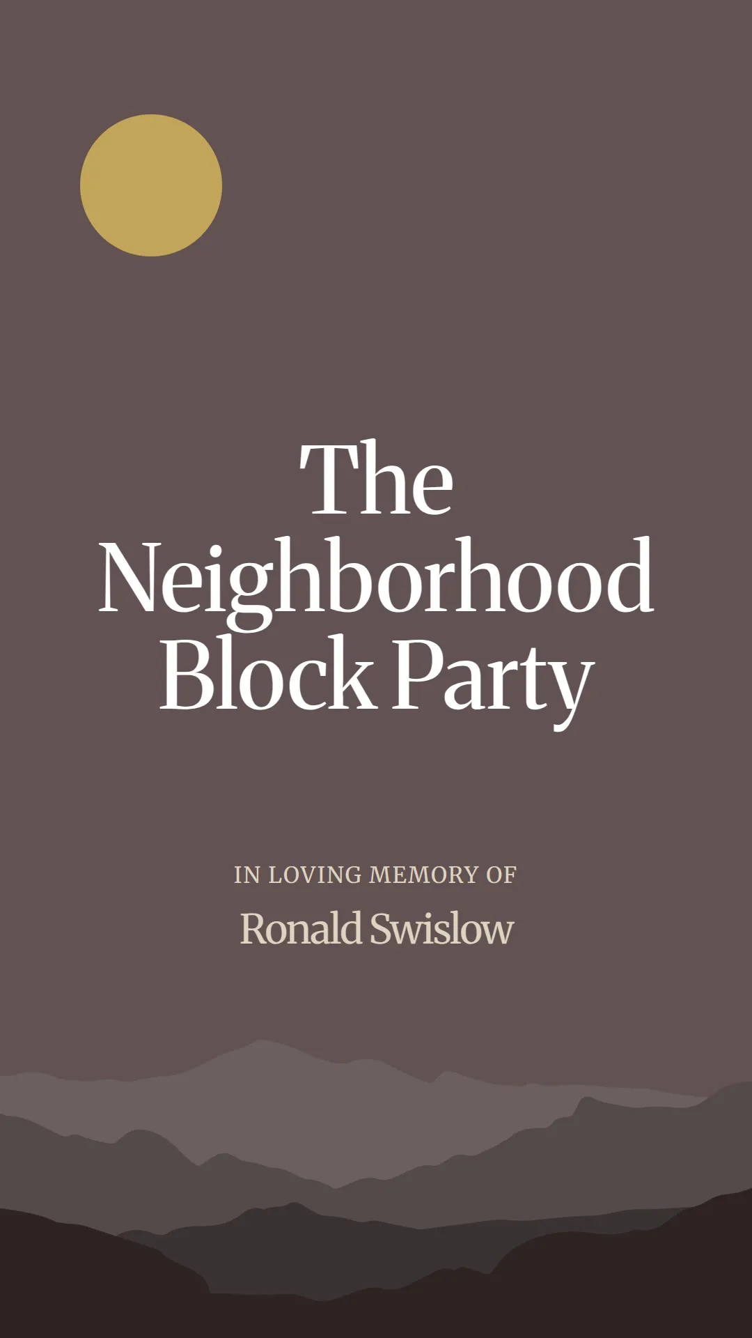 The Neighborhood Block Party