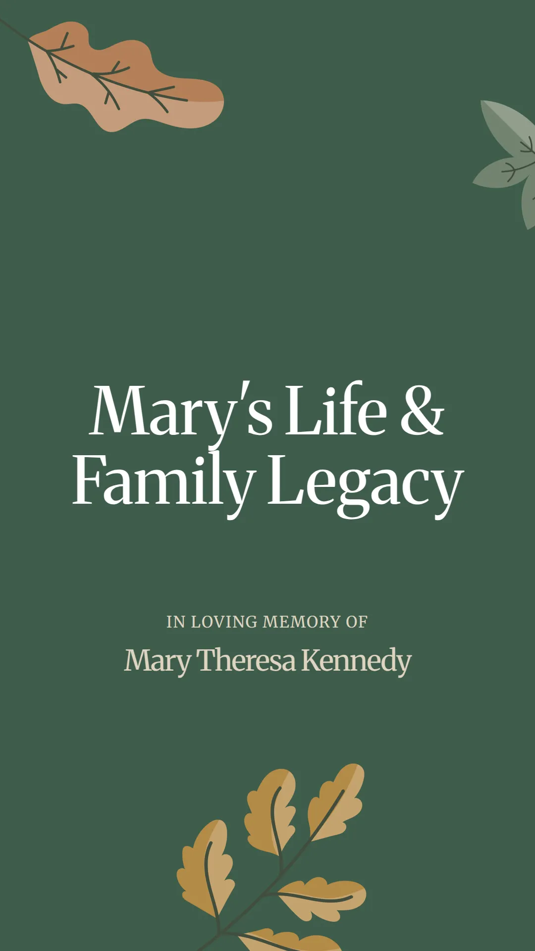 Mary's Life and Family Legacy