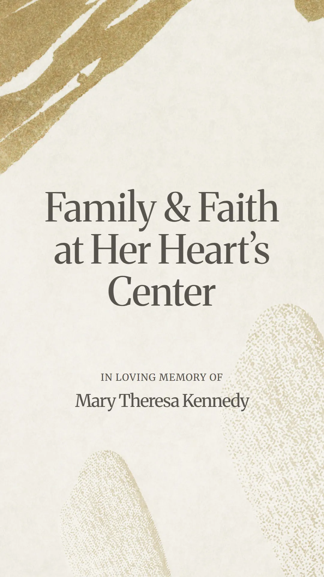 Family and Faith at Her Heart’s Center