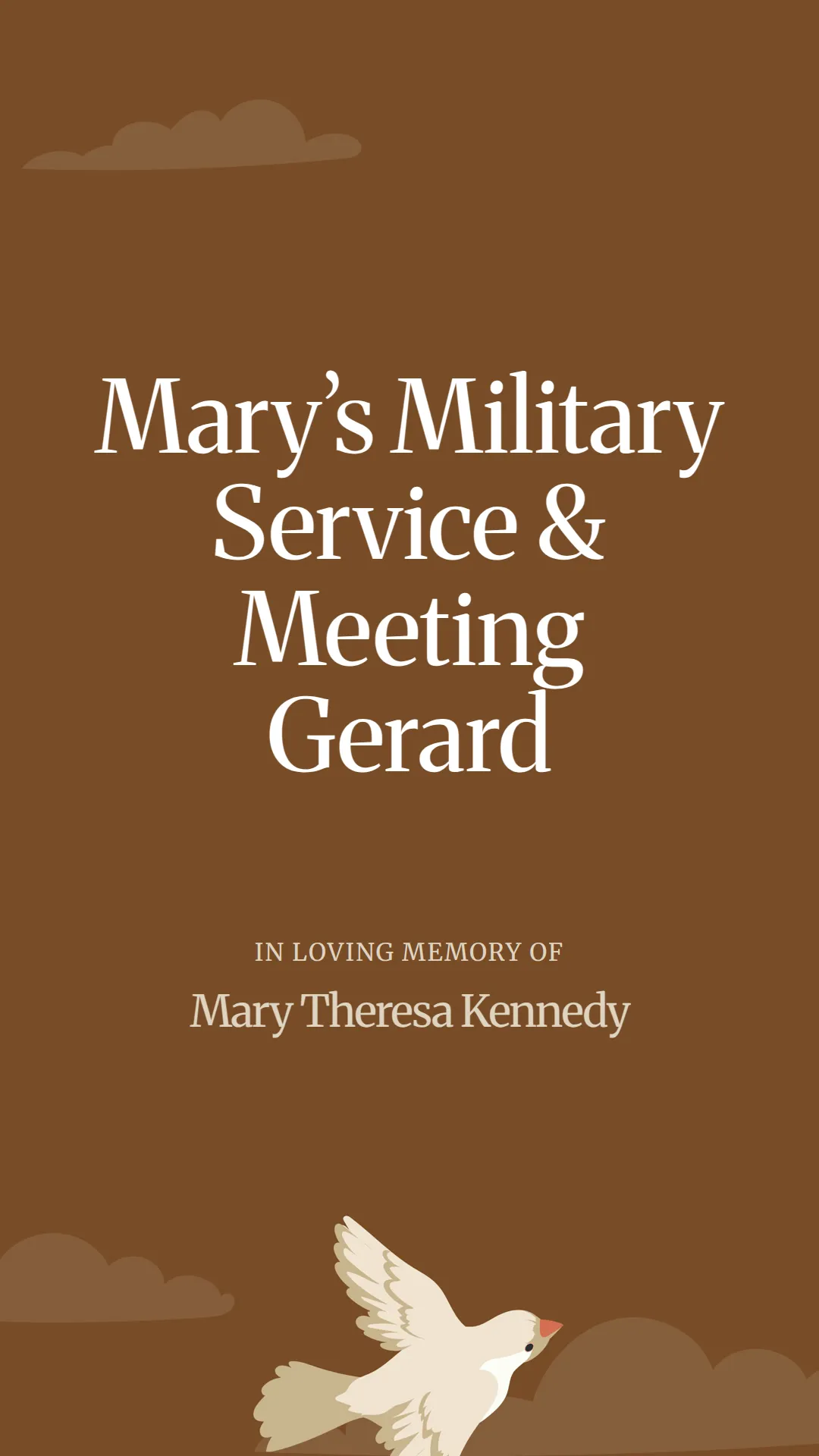 Mary’s Military Service and Meeting Gerard